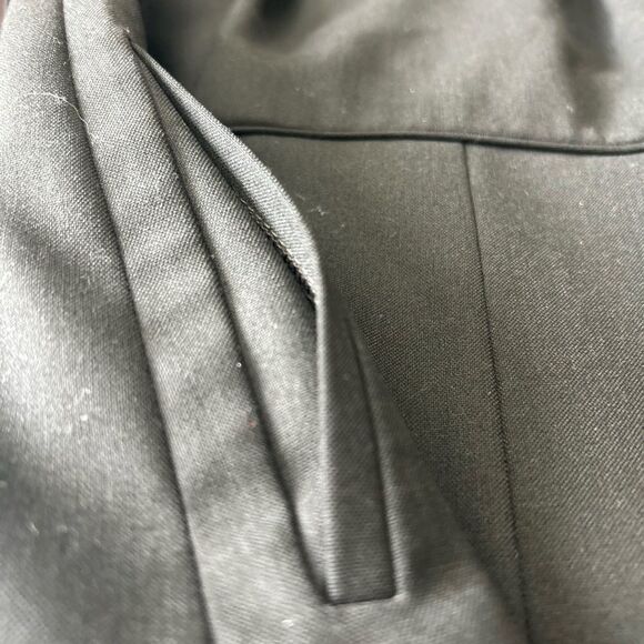 Ann Taylor Petites Black Midi Sheath Dress with Scoop Neck and Pockets - Picture 11 of 12